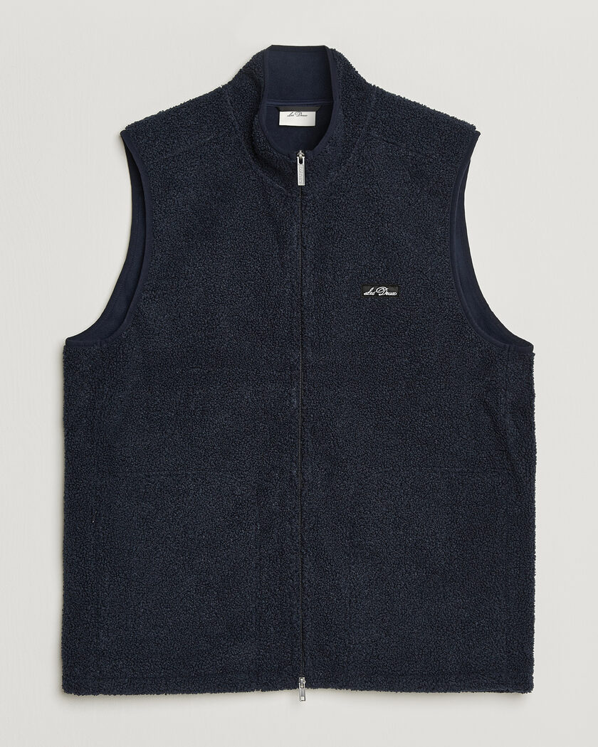 LES DEUX Patch Teddy Vest Dark Navy – Sininen