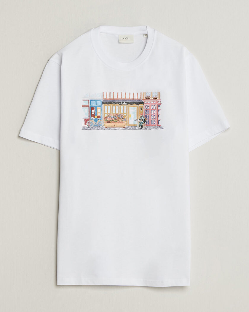 LES DEUX Market T-Shirt White – Valkoinen
