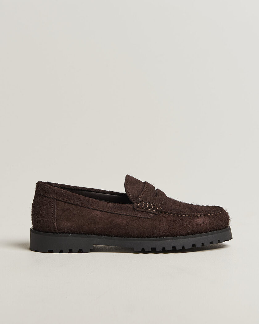 LES DEUX Hairy Suede Loafer Molé Brown – Ruskea