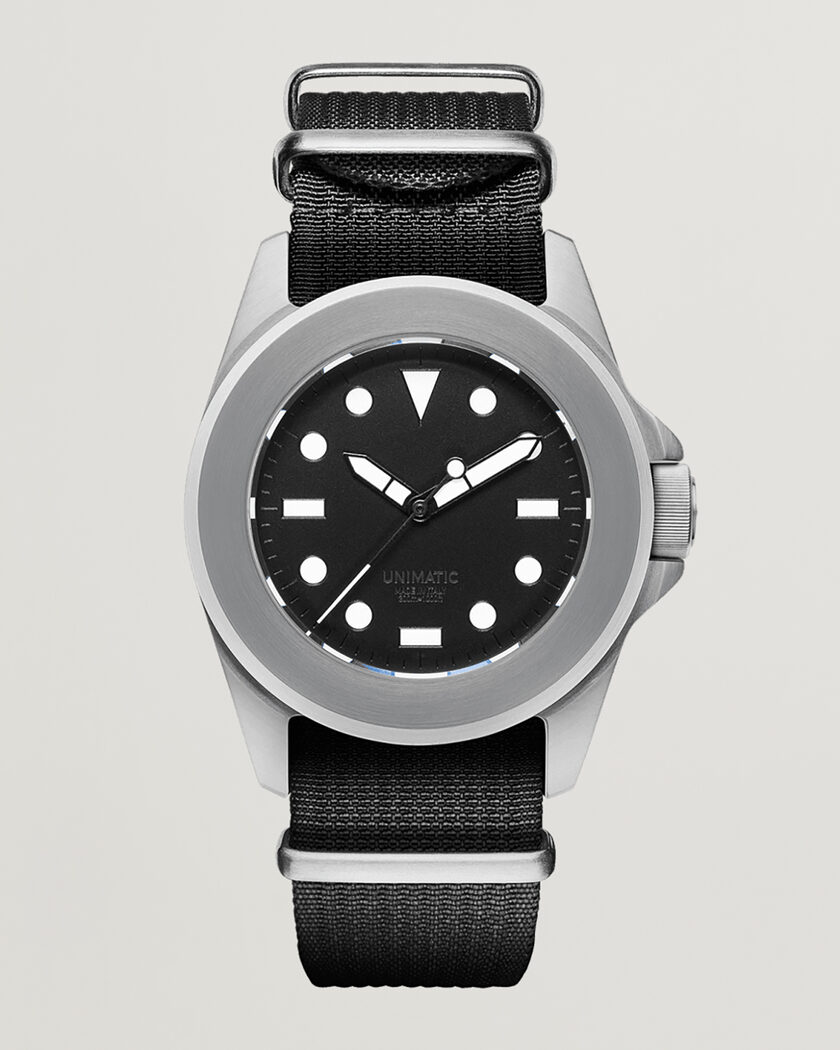 UNIMATIC Modello Quattro Limited Military Watch Black – Musta