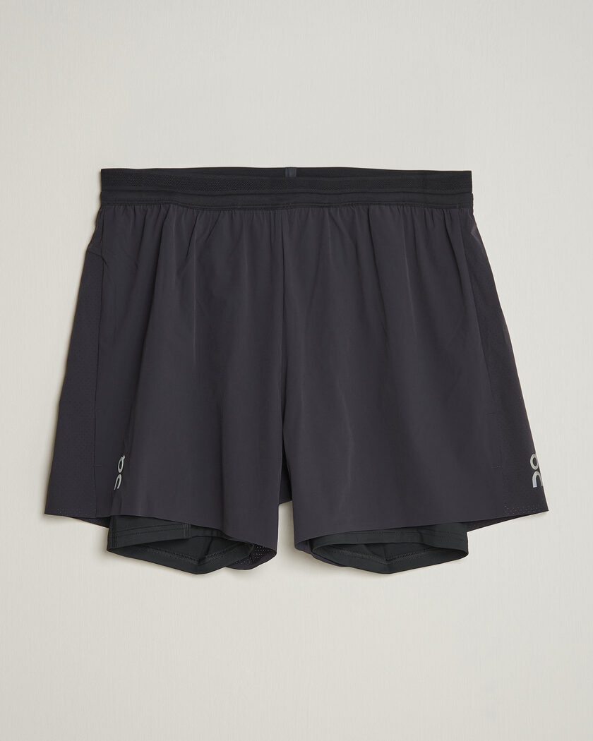 On 5 Inch Performance 2/1 Shorts Black – Musta