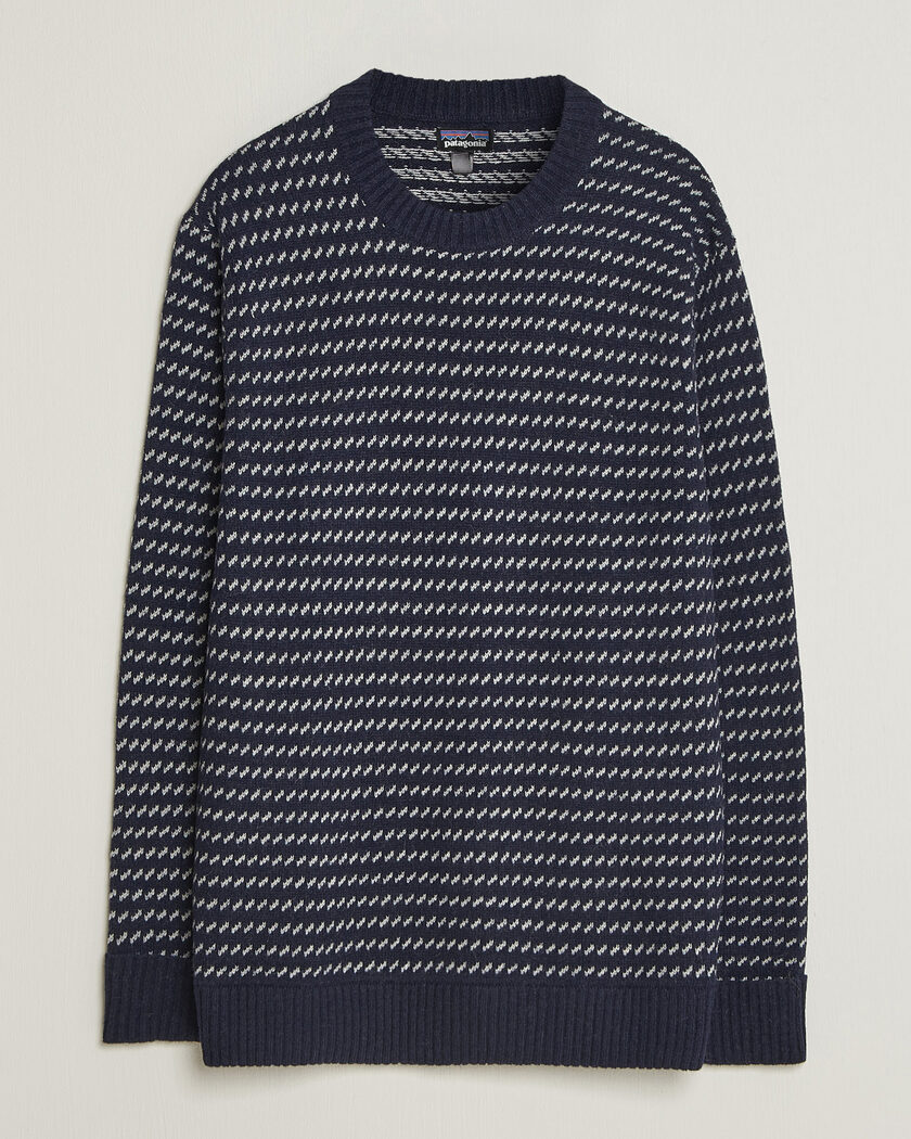 Patagonia Recycled Wool Blend Sweater Classic Navy – Sininen