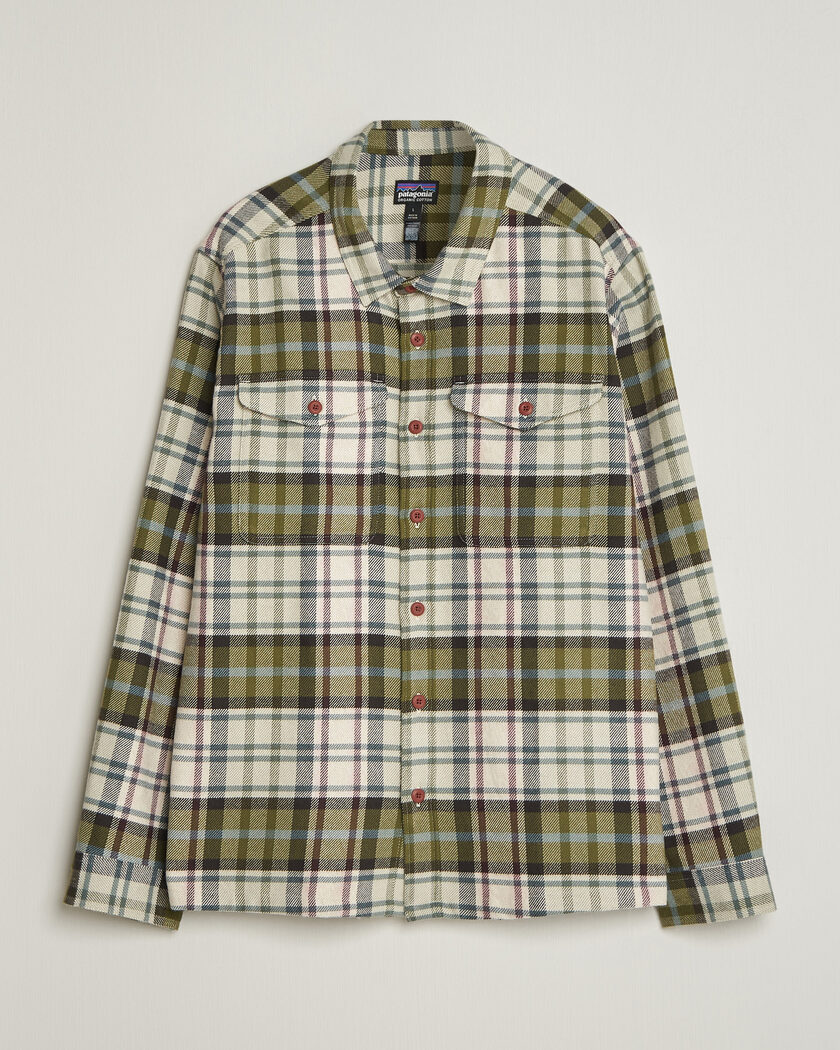 Patagonia Fjord Flannel Shirt Weathered Stone – Vihreä