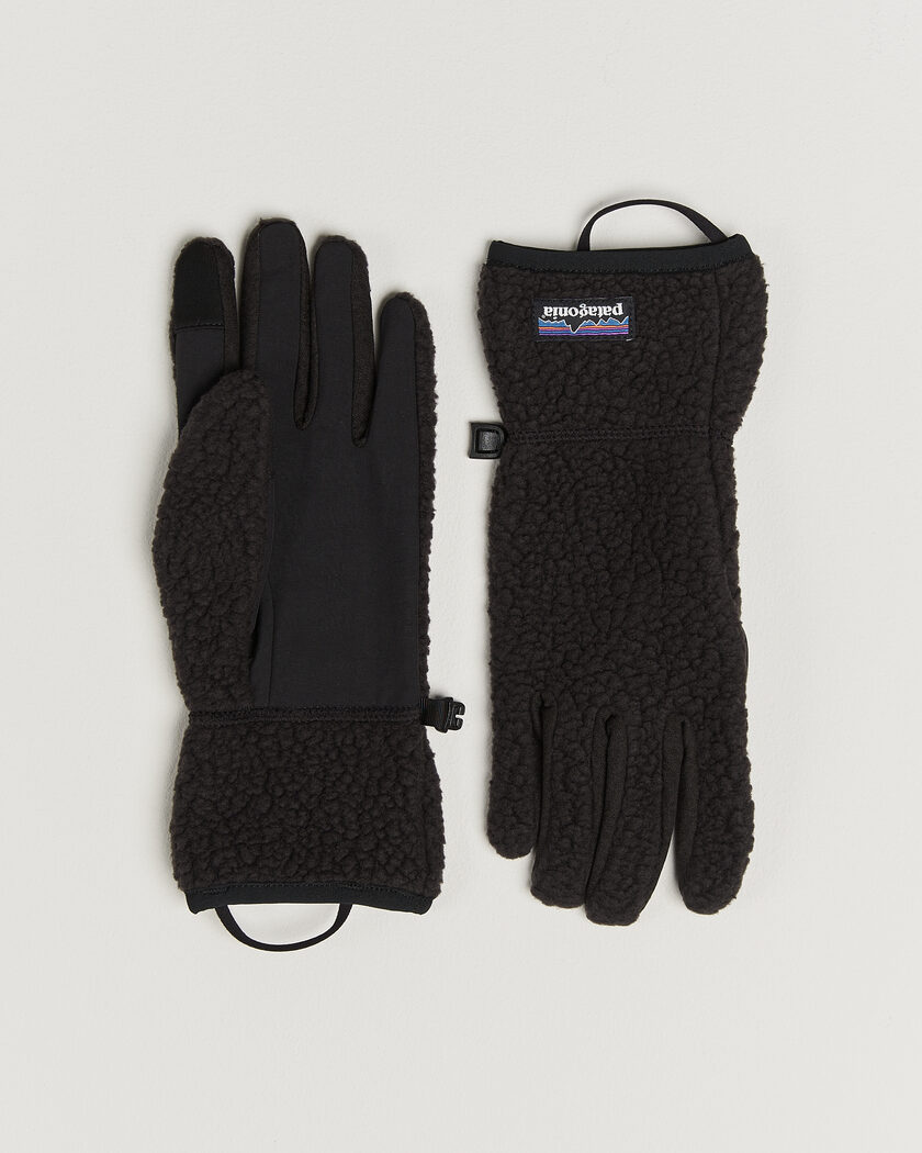 Patagonia Retro Pile Gloves Black – Musta