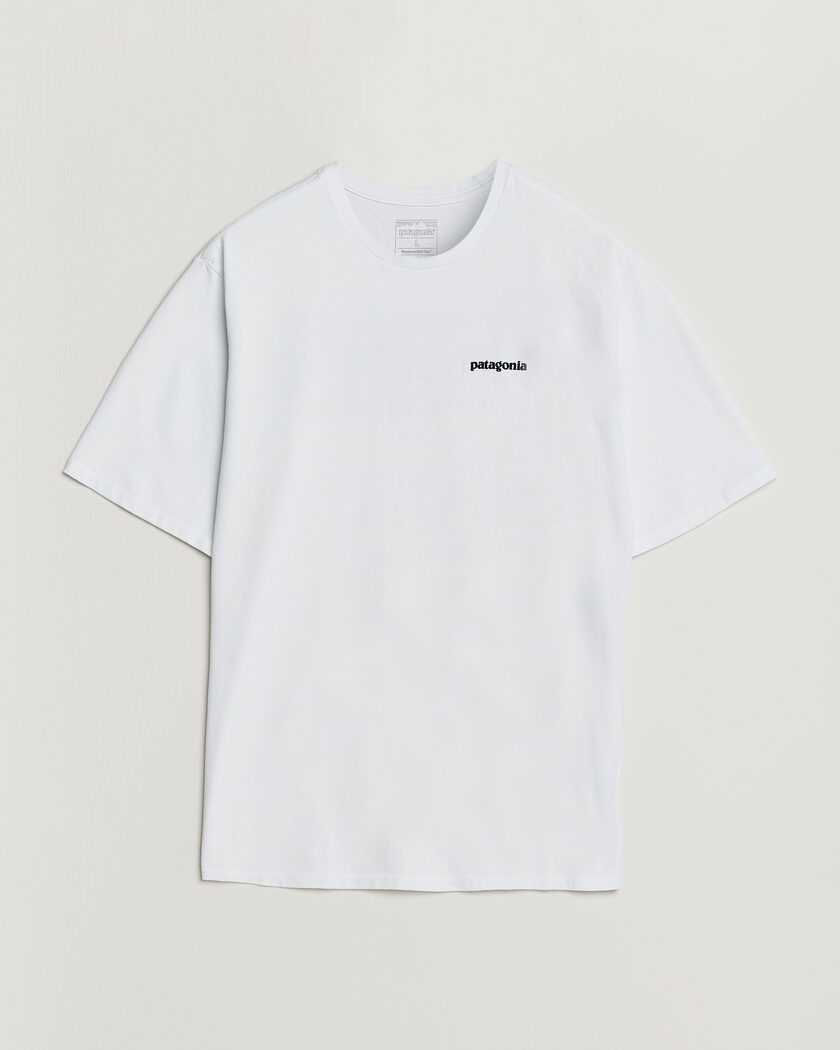 Patagonia P-6 Logo Responsibili T-Shirt Fiber White – Valkoinen