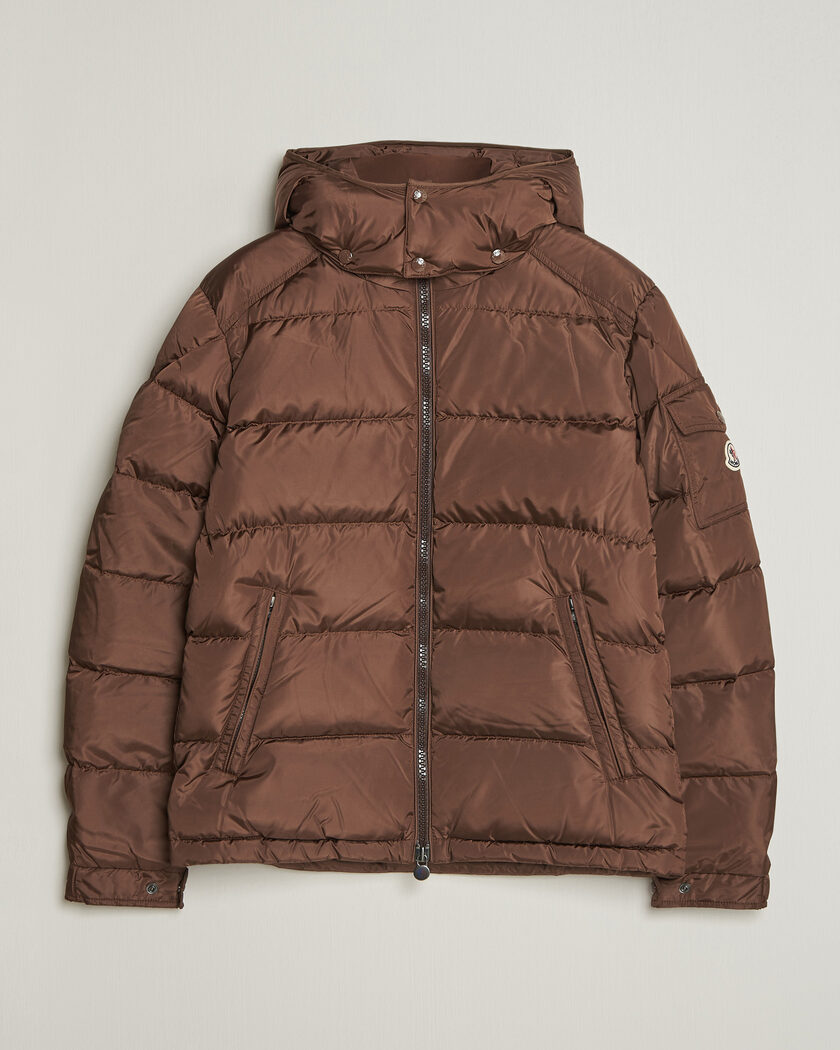 Moncler Maya Jacket Matte Brown – Ruskea