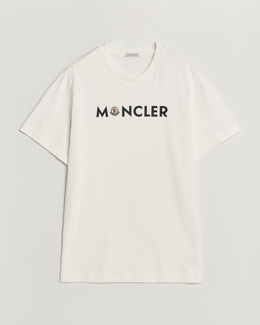 Moncler Logo Lettering T-Shirts White – Valkoinen