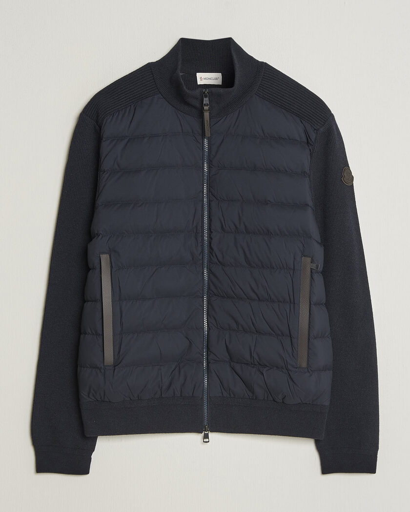Moncler Wool/Cashmere Hybrid Jacket Navy – Sininen