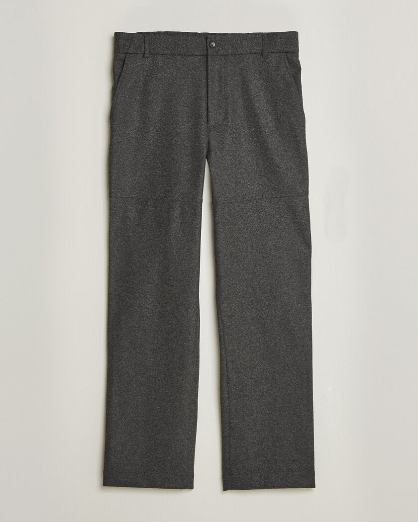 Moncler Flannel Trousers Charcoal – Harmaa
