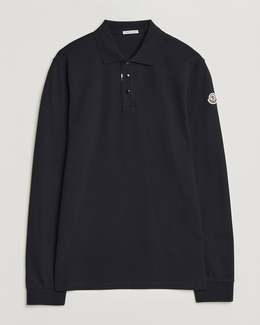 Moncler Long Sleeve Polo Navy – Sininen