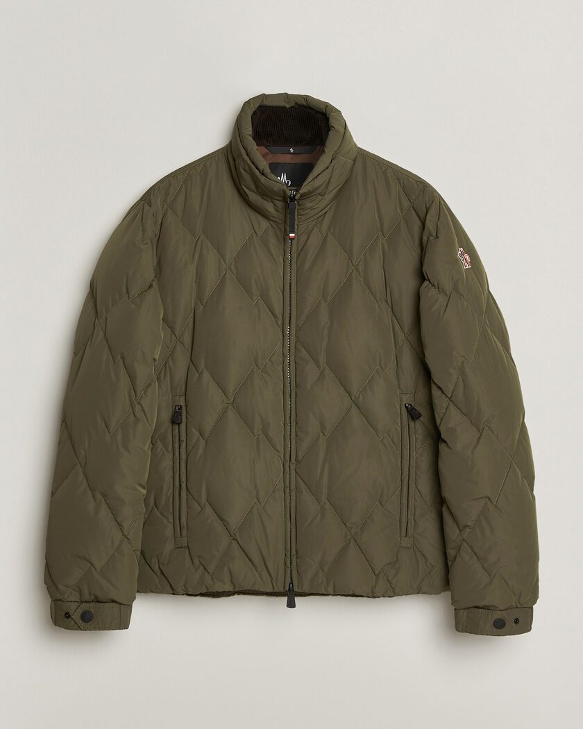 Moncler Grenoble Bramas Quilted Jacket Olive – Vihreä