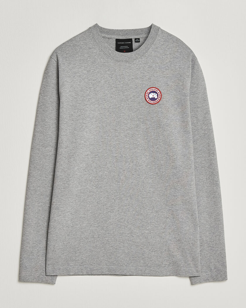 Canada Goose Vantage Long Sleeve T-Shirt Stone Heather – Harmaa
