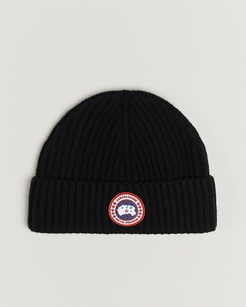 Canada Goose Cashmere Blend Rib Toque Black – Musta