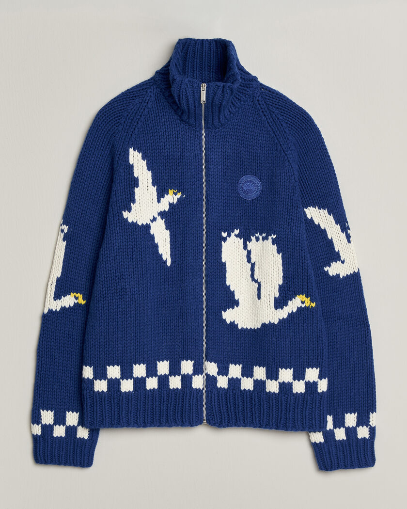 Canada Goose Moisie Knit Jacket Arctic Goose – Sininen