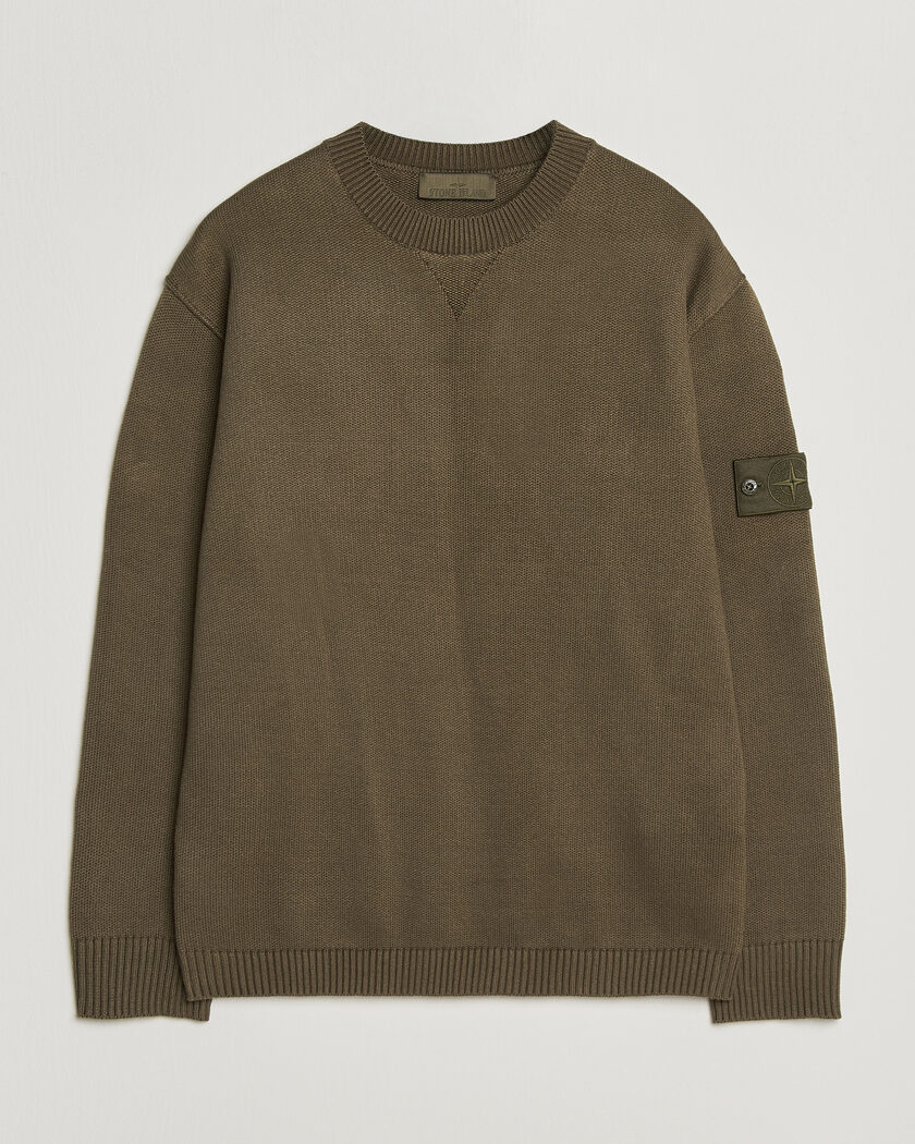Stone Island Ghost Plush Stitch Winter Cotton Sweat Miltary Green – Vihreä