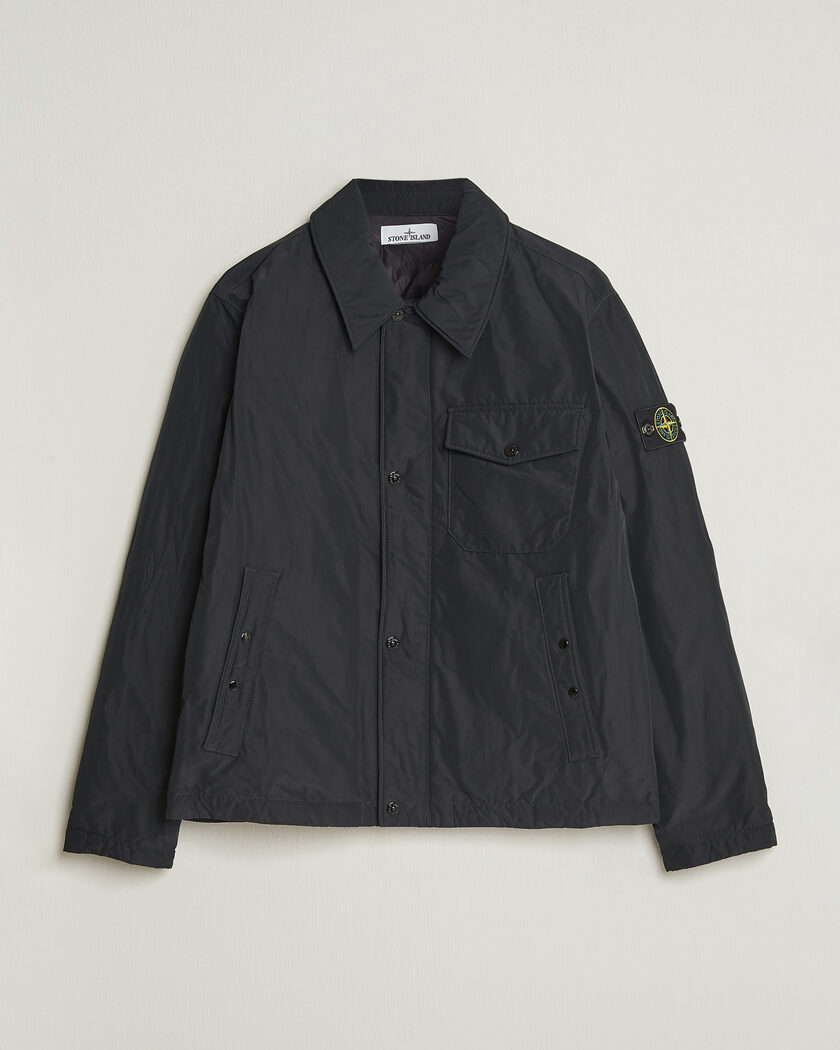 Stone Island Micro Twill Padded Jacket Black – Musta