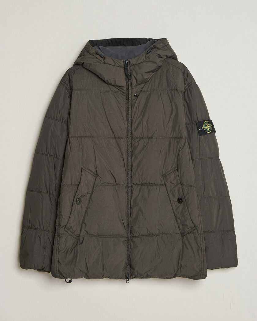 Stone Island Crinkle Reps Padded Hood Down Jacket Grey – Harmaa
