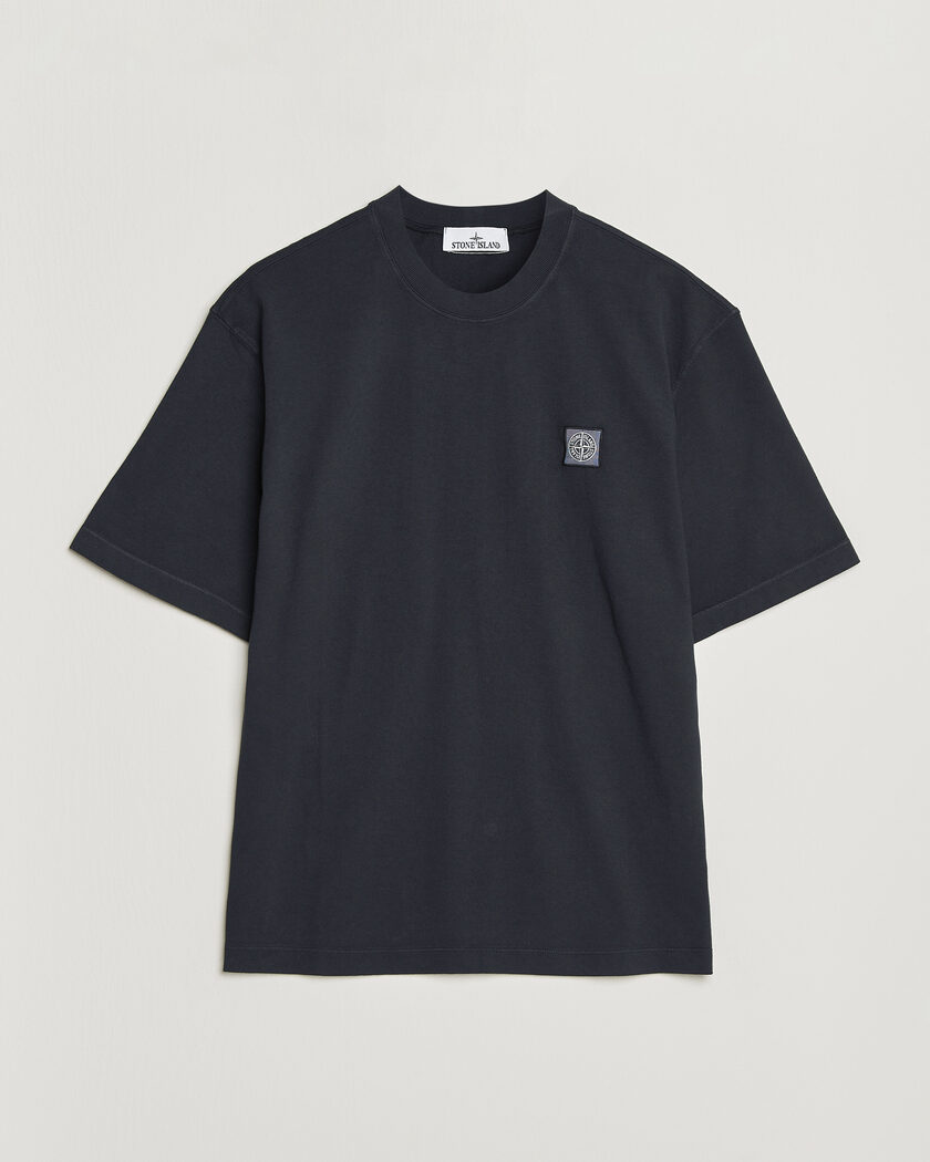 Stone Island Combed Organic Cotton T-Shirt Navy Blue – Sininen