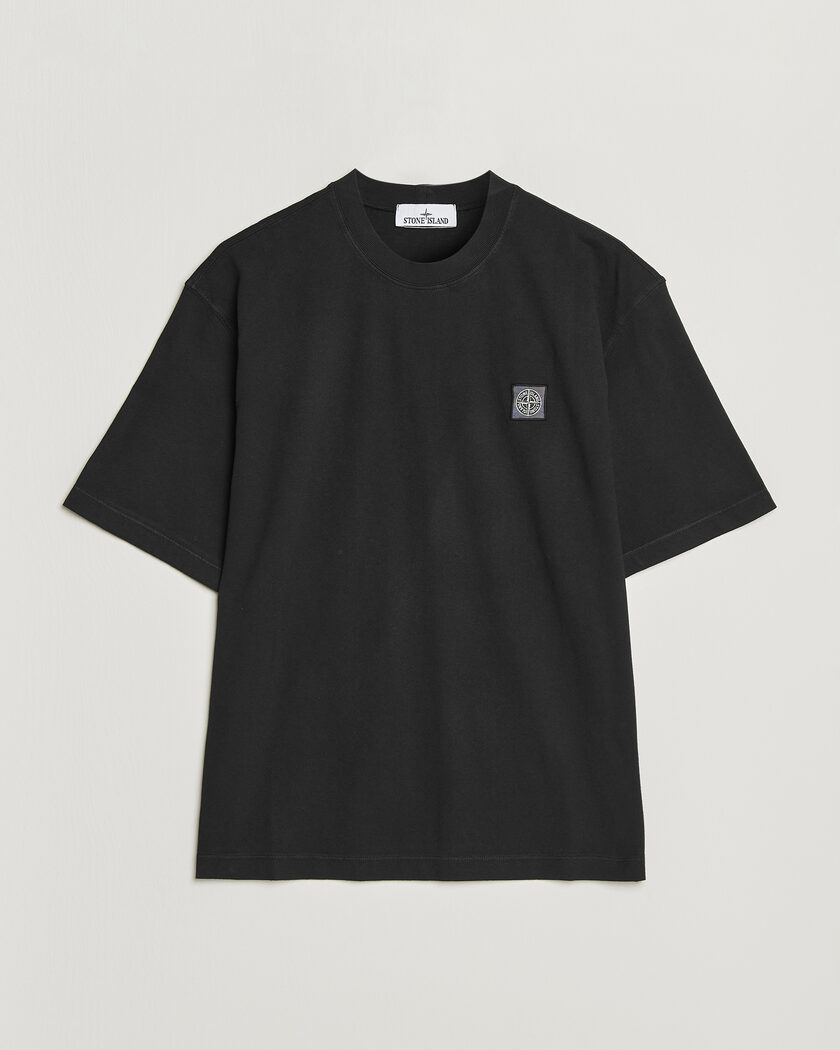 Stone Island Combed Organic Cotton T-Shirt Black – Musta