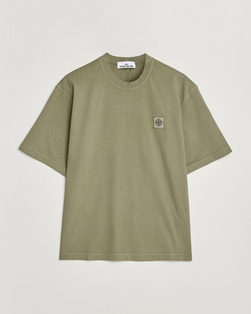 Stone Island Combed Organic Cotton T-Shirt Miltary Green – Vihreä