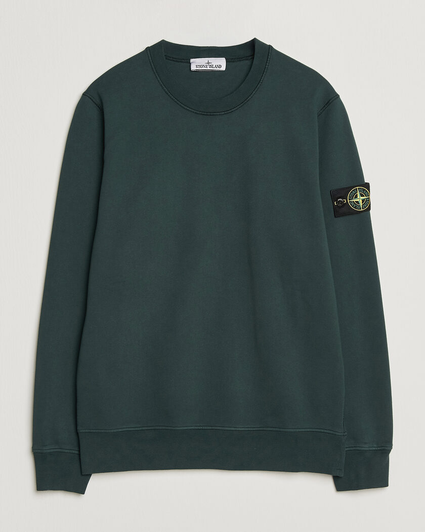 Stone Island Garment Dyed Fleece Sweatshirt Dark Green – Vihreä