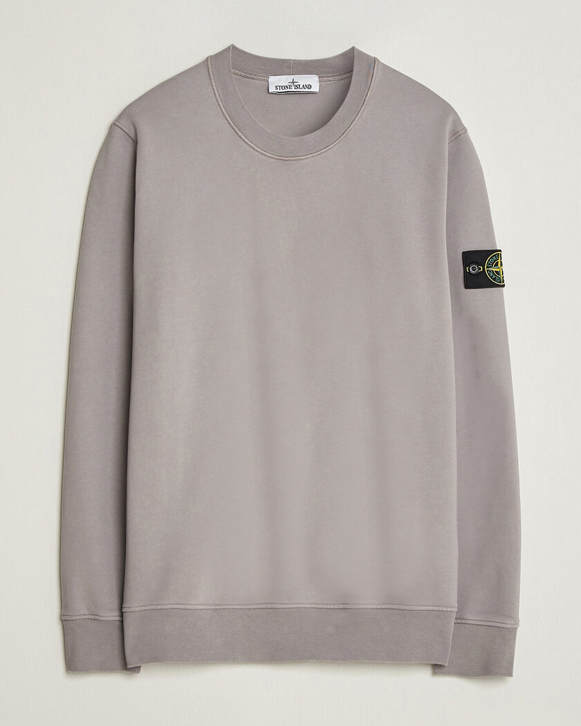 Stone Island Garment Dyed Fleece Sweatshirt Grey – Harmaa