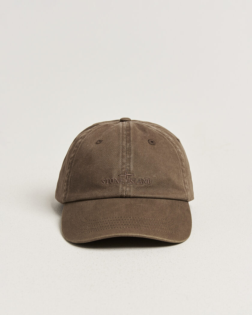 Stone Island Brushed Cotton Gabardine Cap Umber – Ruskea