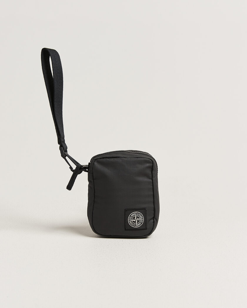 Stone Island Coated Cotton Ripstop Wallet Black – Musta