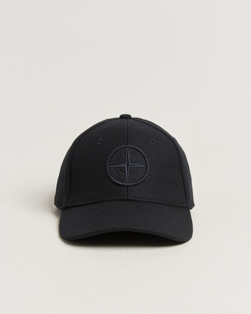 Stone Island Wool/Nylon Flannel Cap Navy Blue – Sininen