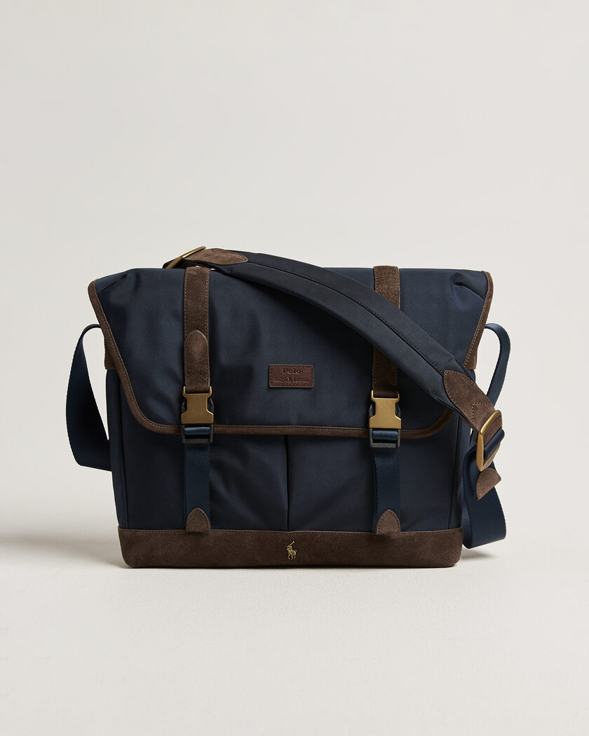 Polo Ralph Lauren Messenger Duffle Bag Newport Navy/Brown – Sininen