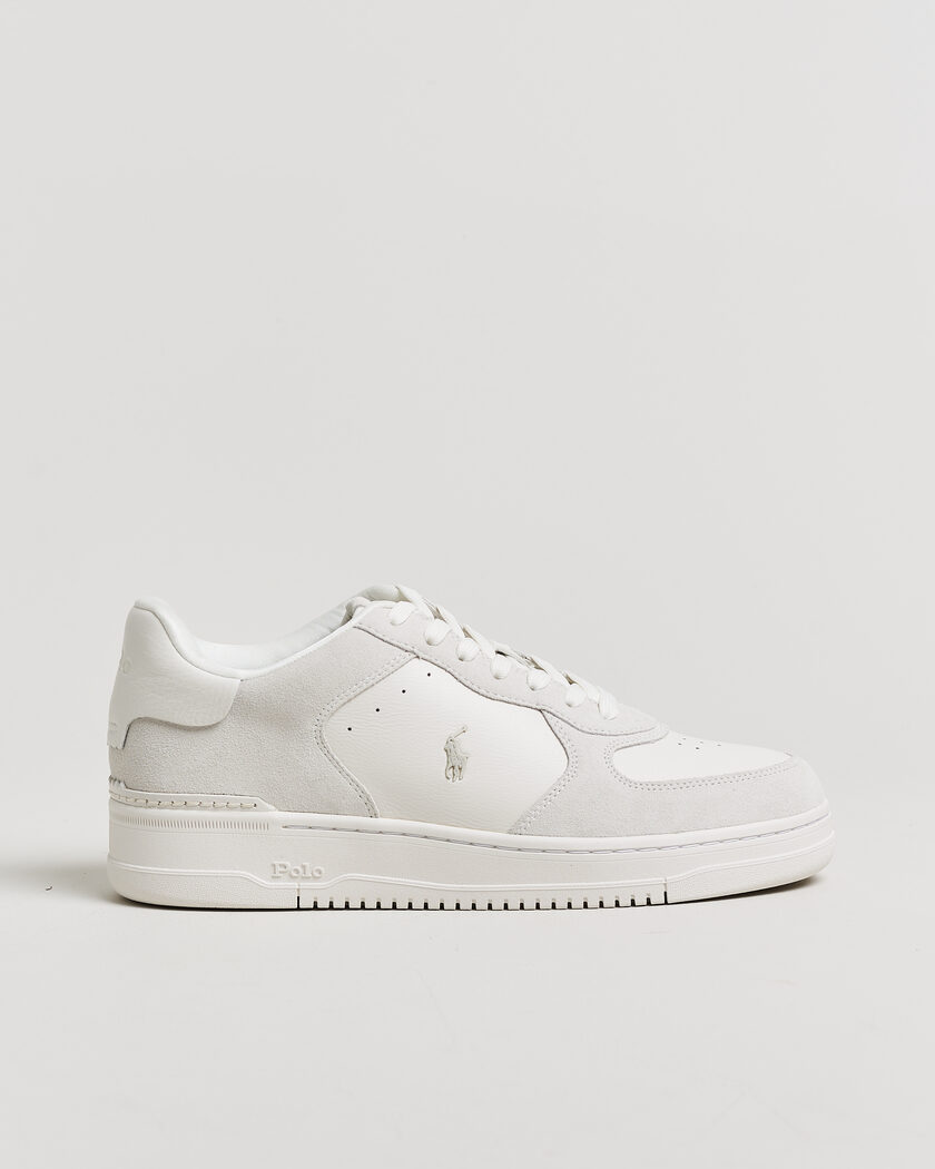 Polo Ralph Lauren Masters Court Suede/Leather Sneakers Deckwash White – Valkoinen