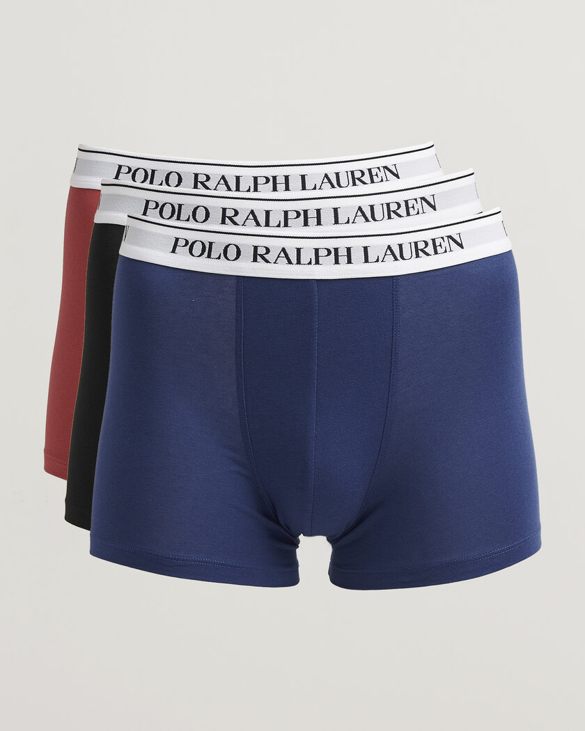 Polo Ralph Lauren 3-Pack Trunks Black/Blue/White – Monivärinen