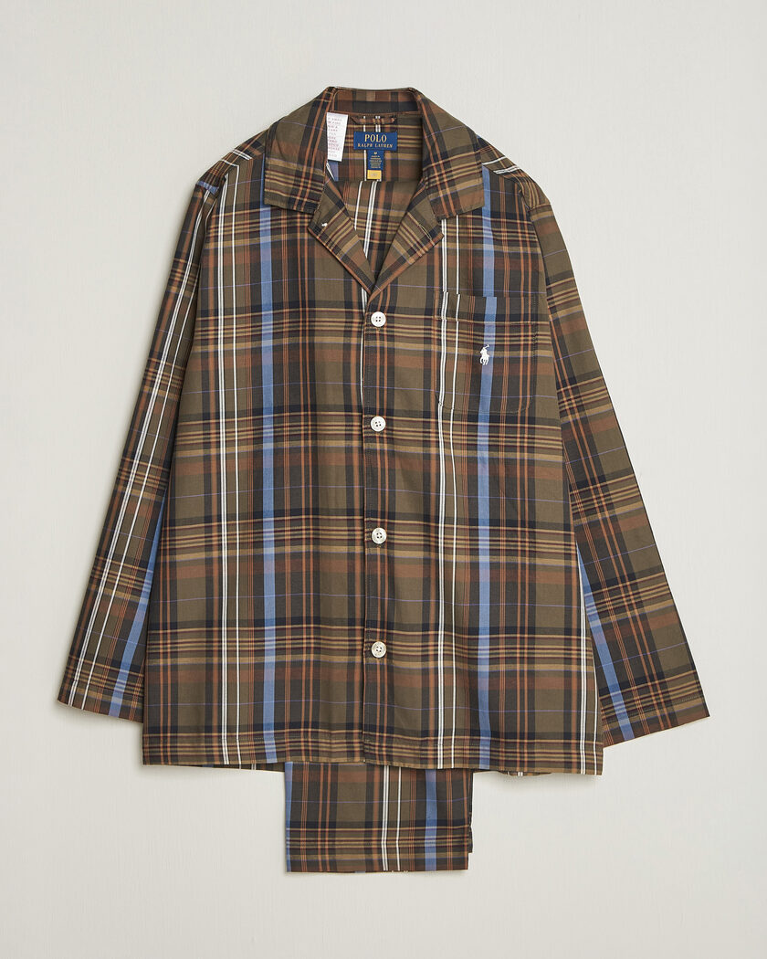 Polo Ralph Lauren Pyjamas Set Olive Brown Multi – Monivärinen