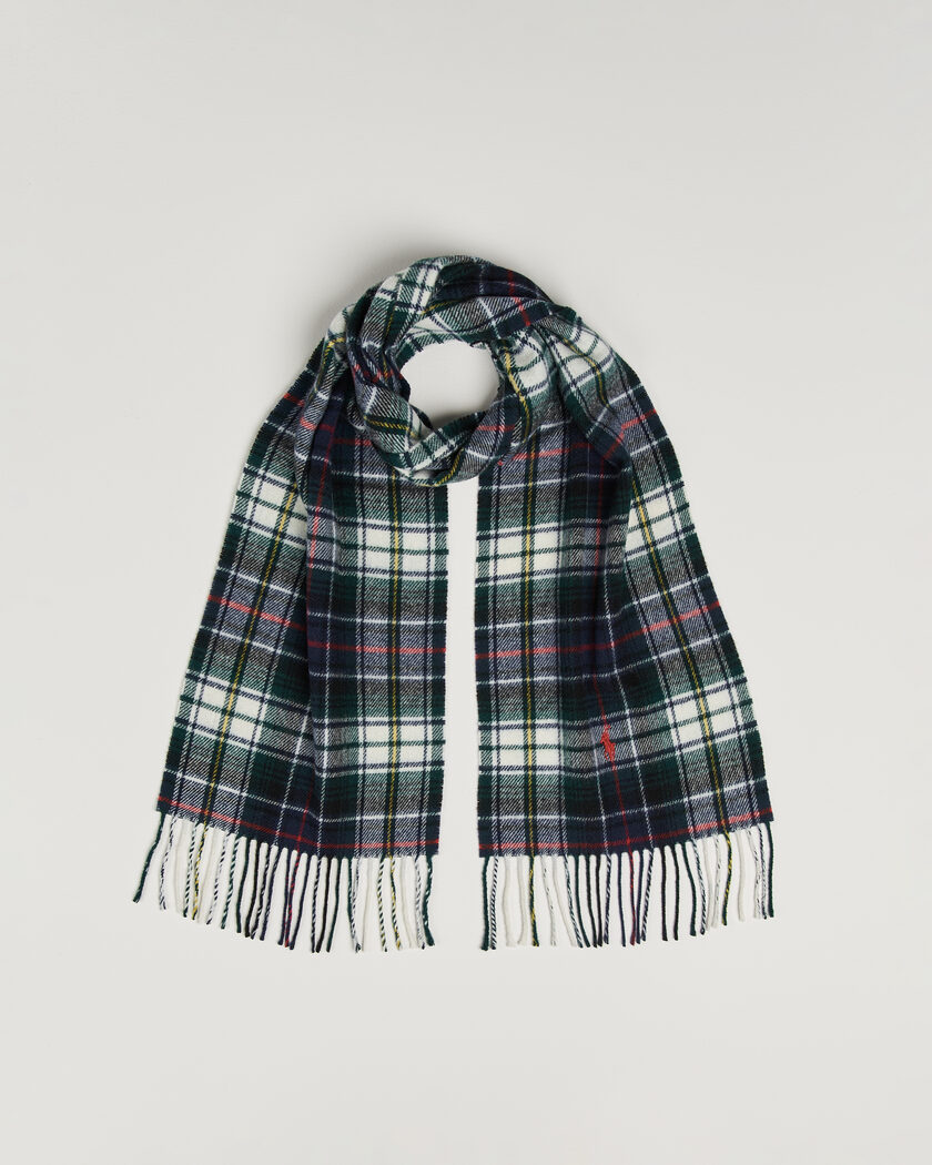 Polo Ralph Lauren Classic Wool Scarf Cream Multi – Monivärinen