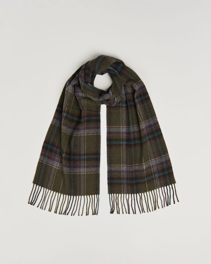 Polo Ralph Lauren Classic Wool Scarf Olive – Monivärinen