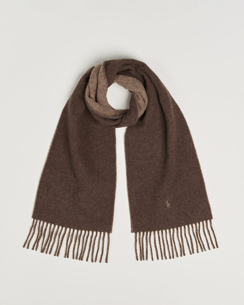 Polo Ralph Lauren Reversible Wool Scarf Nutmeg/Brown – Ruskea