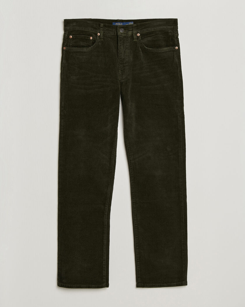 Polo Ralph Lauren Stretch Corduroy Straight Fit Pants Estate Olive – Vihreä