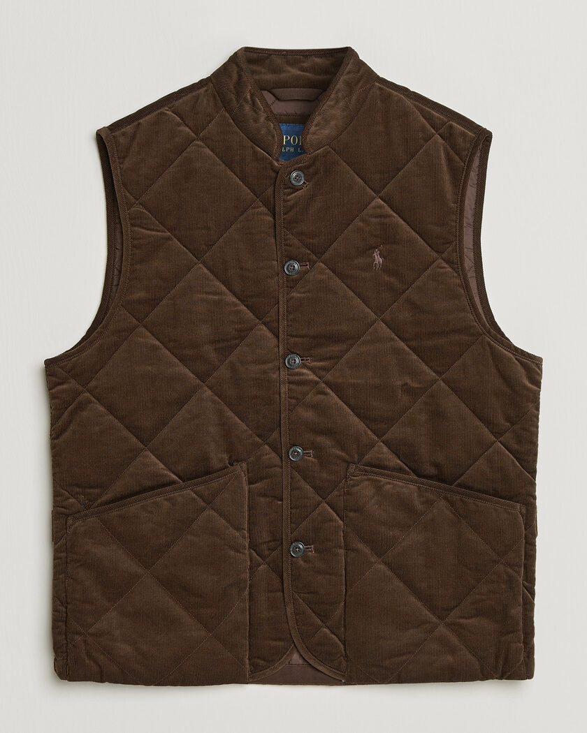 Polo Ralph Lauren Quilted Corduroy Vest Cooper Brown – Ruskea