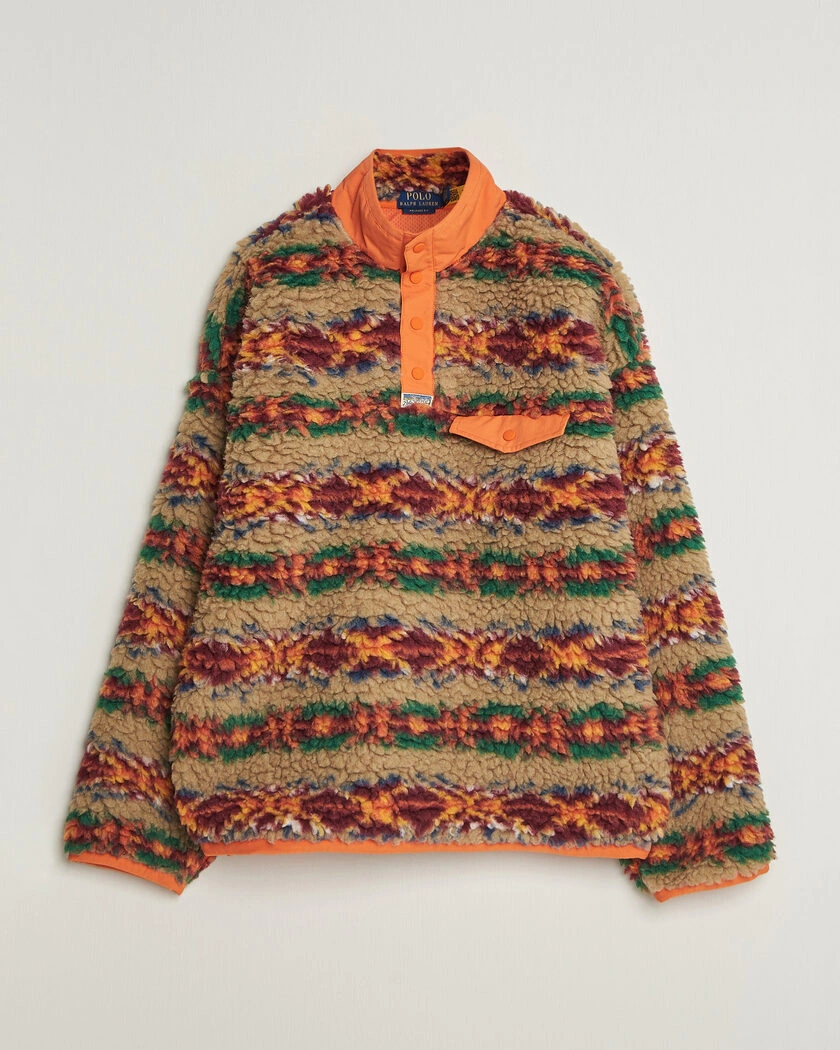 Polo Ralph Lauren Shaggy Hi Pile Red Rock Fairisle – Monivärinen