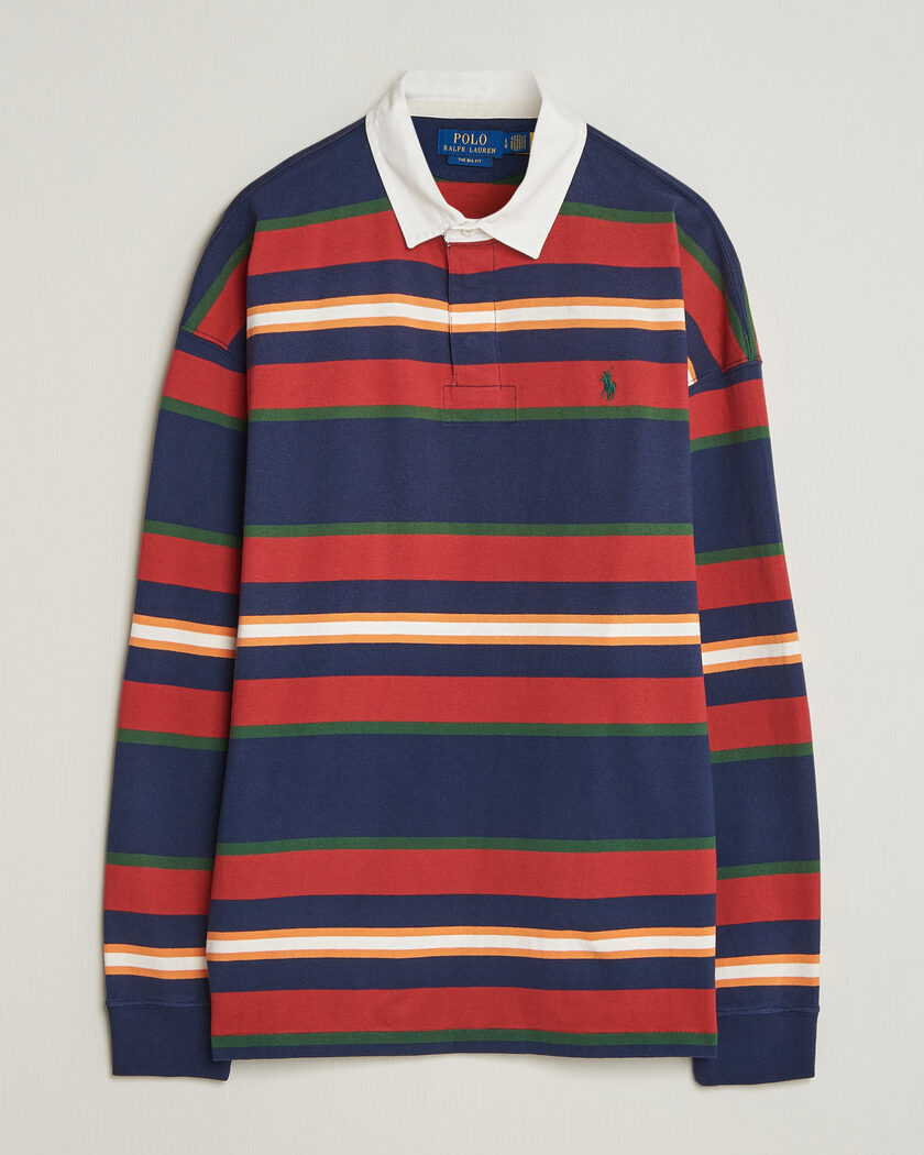 Polo Ralph Lauren Knitted Rugby Pullover Newport Navy Multi – Monivärinen
