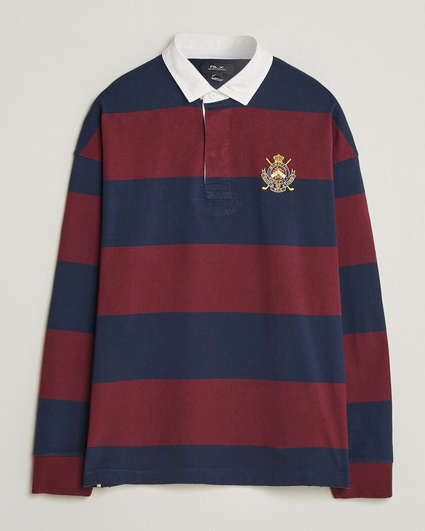 RLX Ralph Lauren Polo Ralph Lauren Rugby Long Sleeve Jersey Polo Classic Wine/Navy – Monivärinen