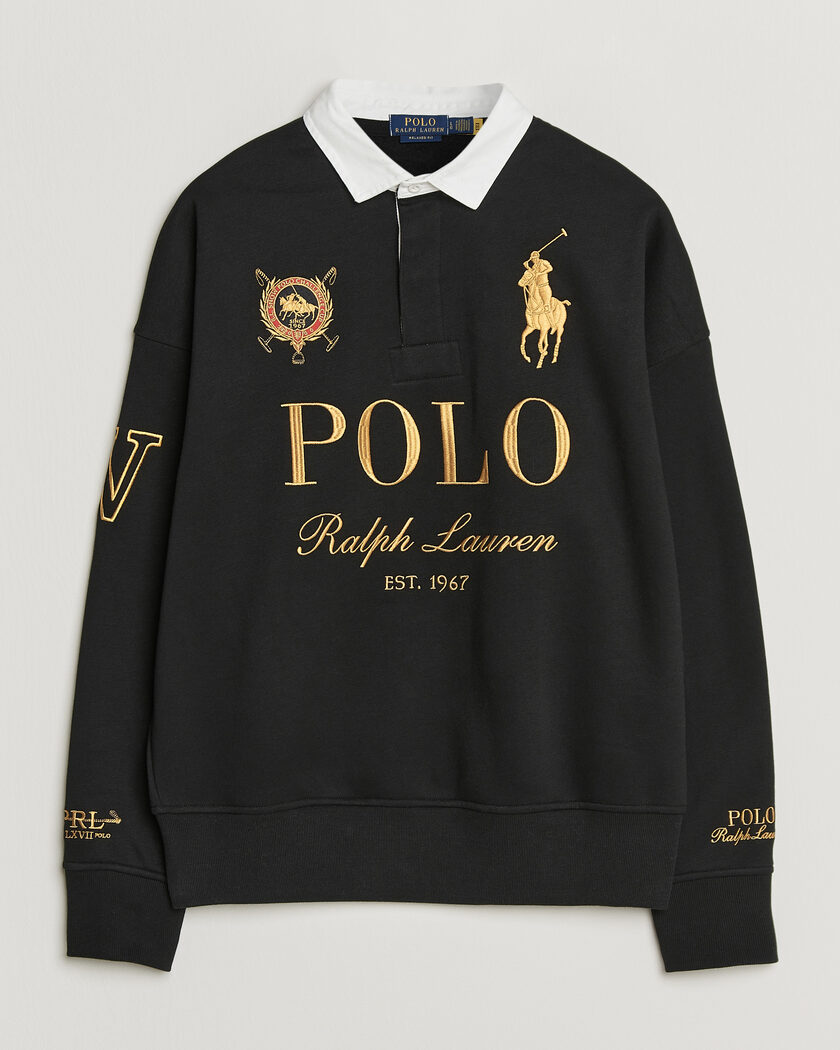 Polo Ralph Lauren Magic Fleece Printed Sweatshirt Polo Black – Musta