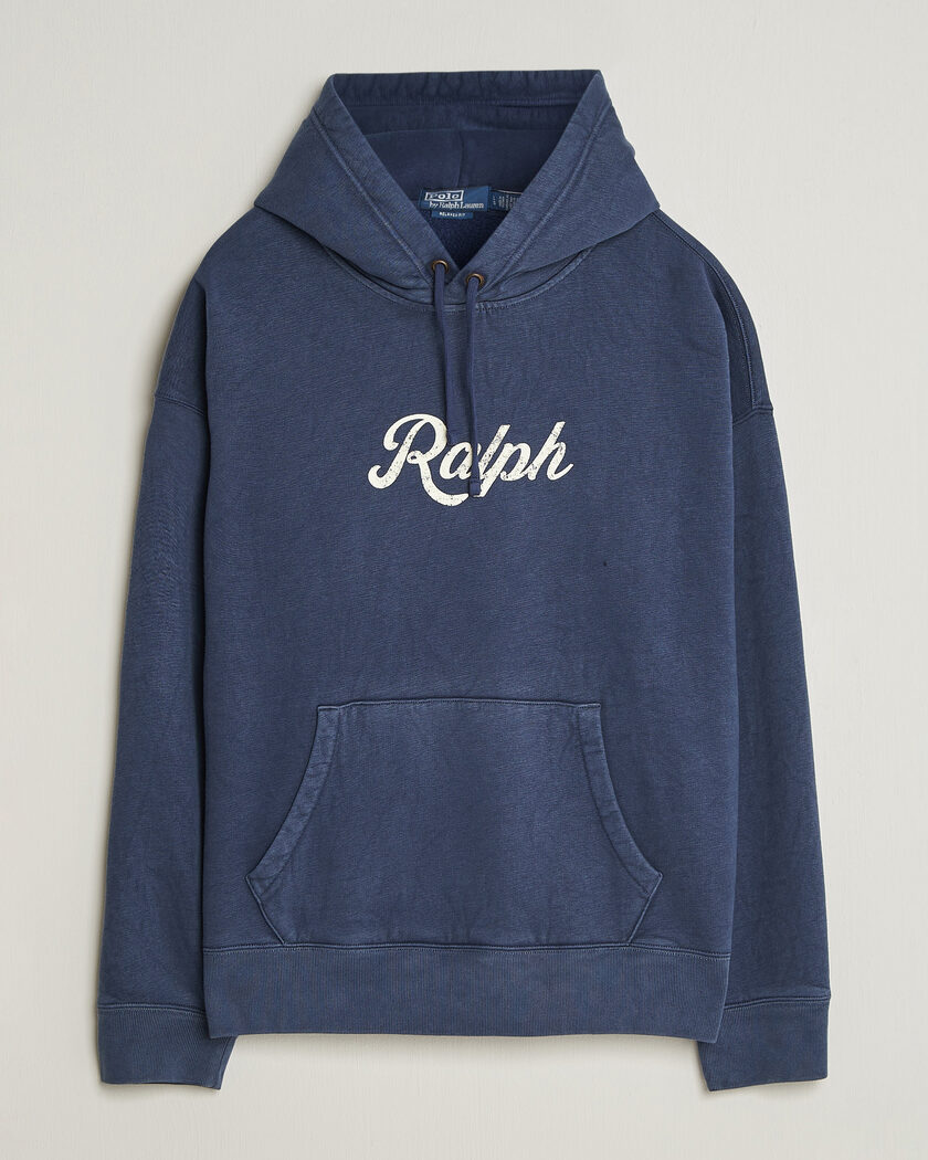 Polo Ralph Lauren Vintage Fleece Logo Hoodie Dark Cobalt – Sininen