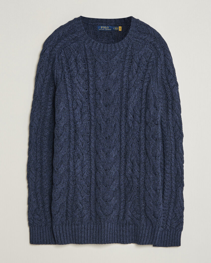 Polo Ralph Lauren Cotton Marl Pullover Navy Combo – Sininen