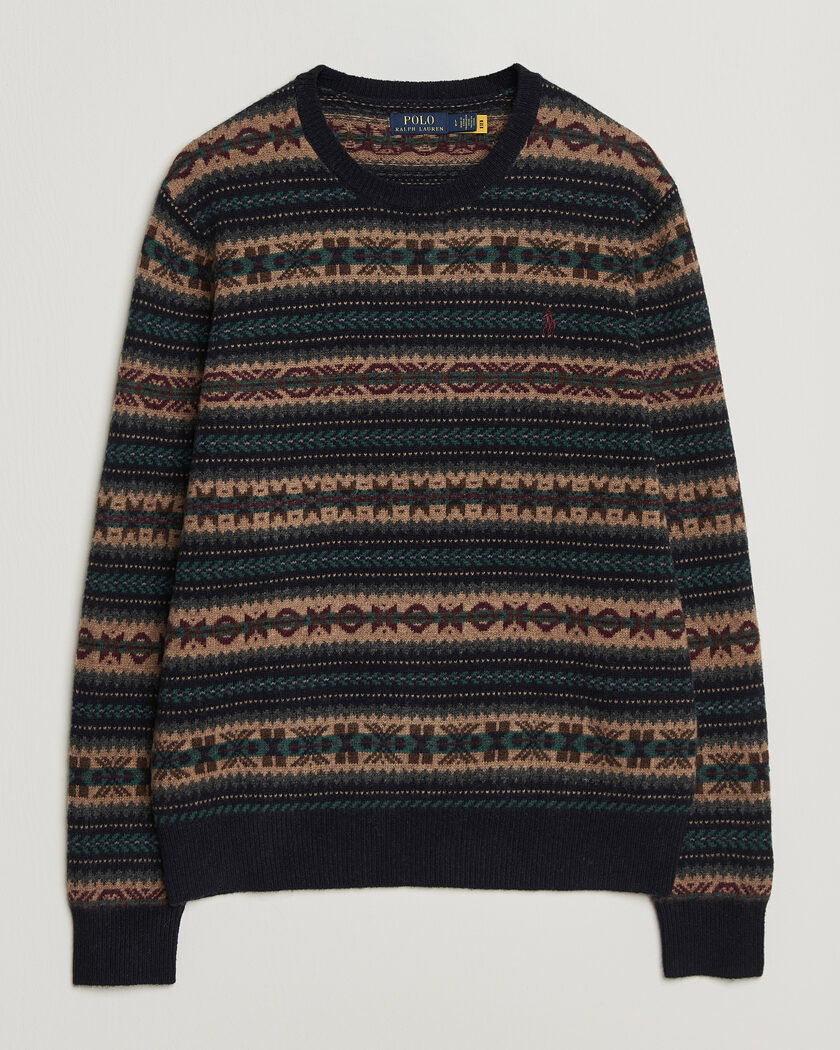 Polo Ralph Lauren Fair Isle Wool Sweater Navy Combo – Sininen