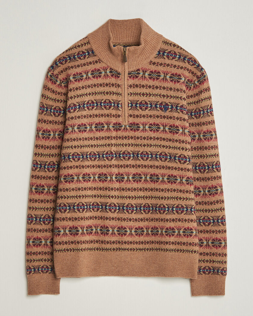 Polo Ralph Lauren Fair Isle Wool Half-Zip Multi Combo – Monivärinen