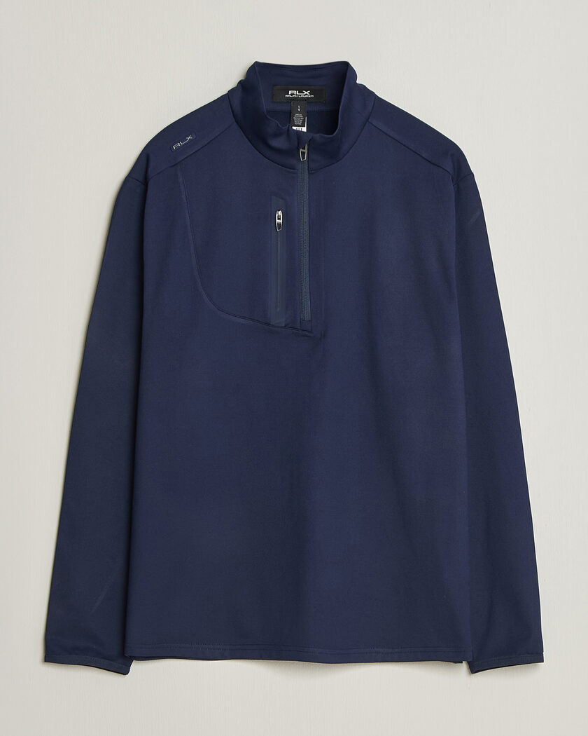 Polo Ralph Lauren Luxury Jersey Half Zip Refined Navy – Sininen