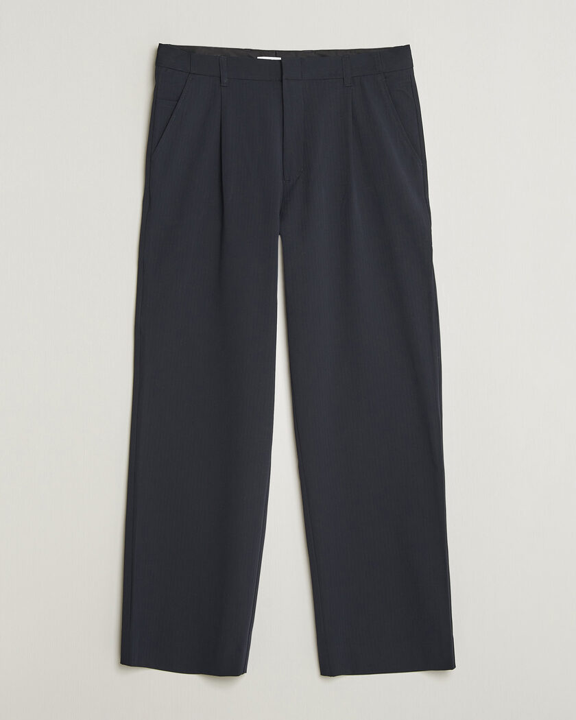 Samsøe Samsøe Valentin Pleated Trousers Salute Navy – Sininen
