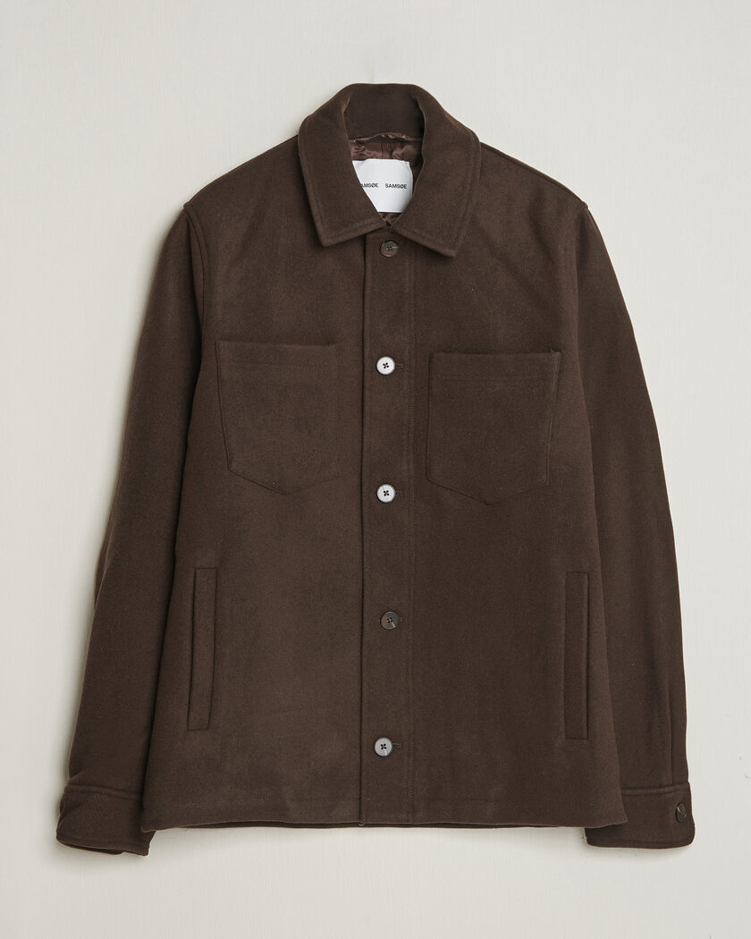 Samsøe Samsøe Pally Padded Shirt Jacket Delicioso – Ruskea