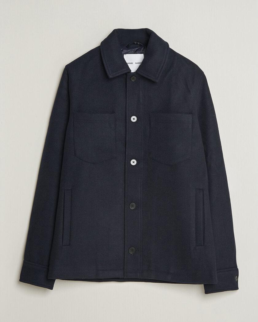 Samsøe Samsøe Pally Padded Shirt Jacket Salute Navy – Sininen